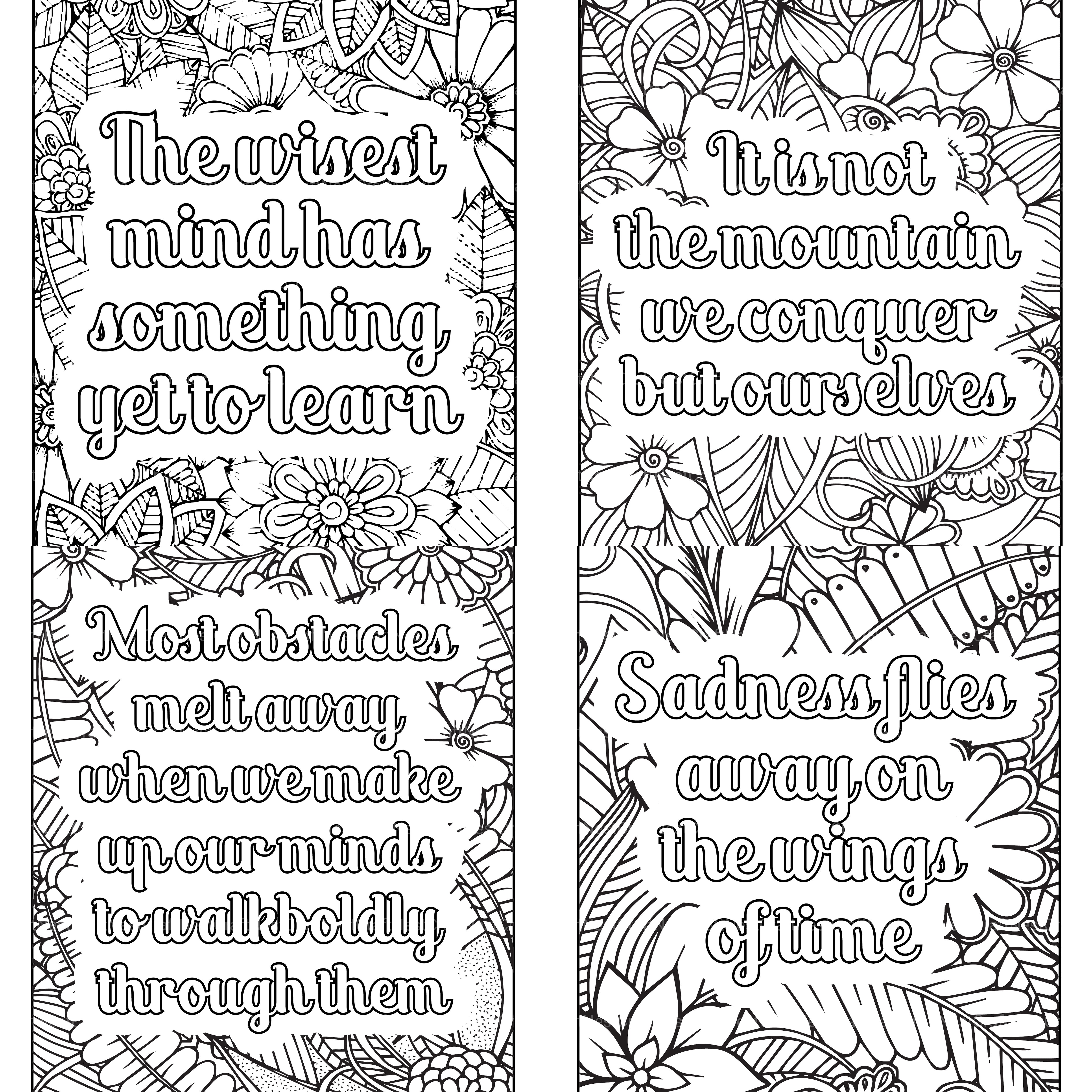 Motivational Quotes Coloring Book 9