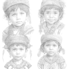 Inca Girl Coloring Book - CraftNest - Digital Crafting and Art