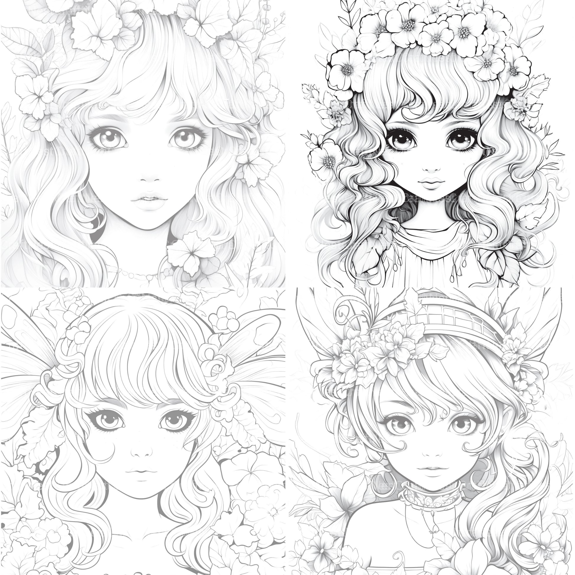 Forest Fairies Coloring Book - CraftNest - Digital Crafting and Art