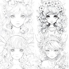 Forest Fairies Coloring Book - CraftNest - Digital Crafting and Art