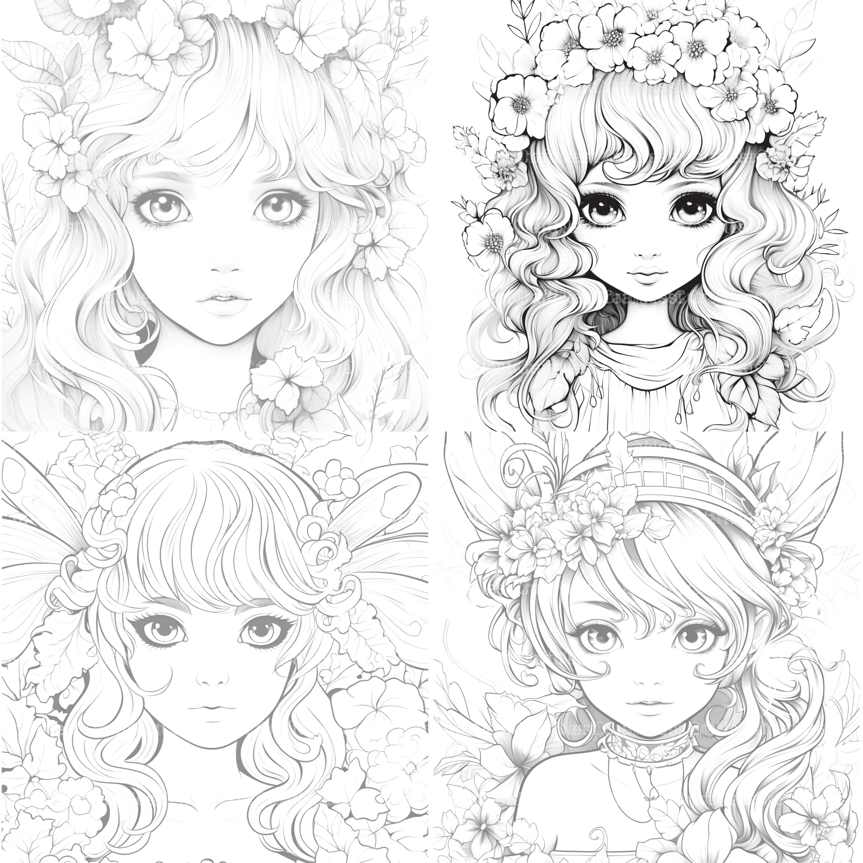 Forest Fairies Coloring Book - CraftNest - Digital Crafting and Art