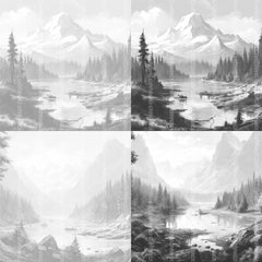 Landscape Scenes Coloring Book - CraftNest - Digital Crafting and Art