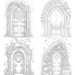 Enchanted Fairy Doors Coloring Book - CraftNest - Digital Crafting and Art