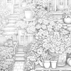 Spring Garden Coloring Book - CraftNest - Digital Crafting and Art