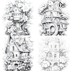 Blooming House Coloring Book - CraftNest - Digital Crafting and Art
