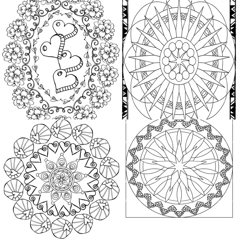 Colorist Heaven Mandala Designs Coloring Book - CraftNest - Digital Crafting and Art