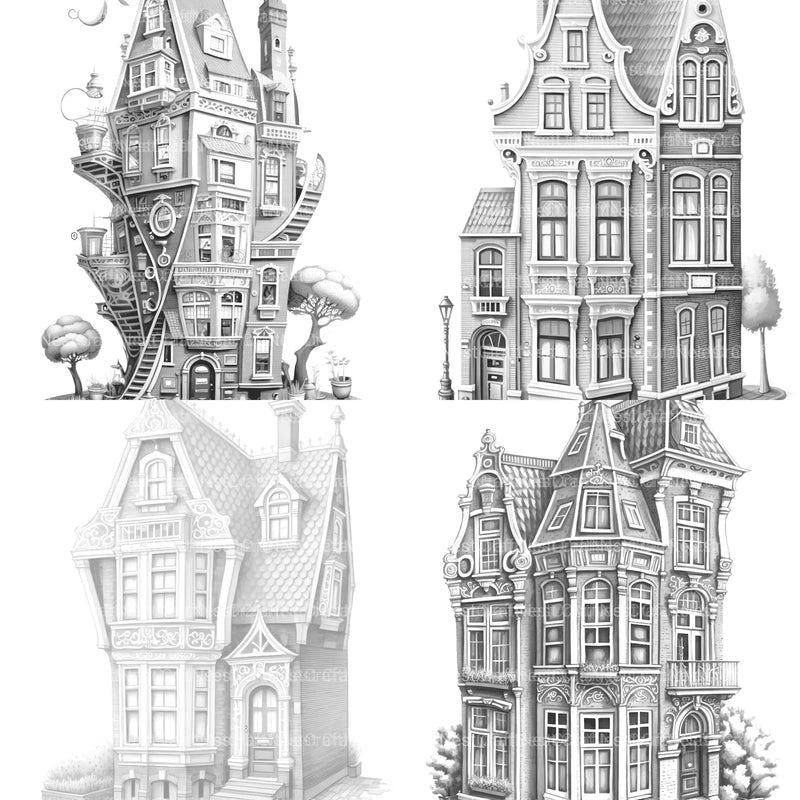 Brazilian Tiny House Coloring Book - CraftNest - Digital Crafting and Art