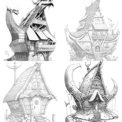 Viking Tiny House Coloring Book - CraftNest - Digital Crafting and Art