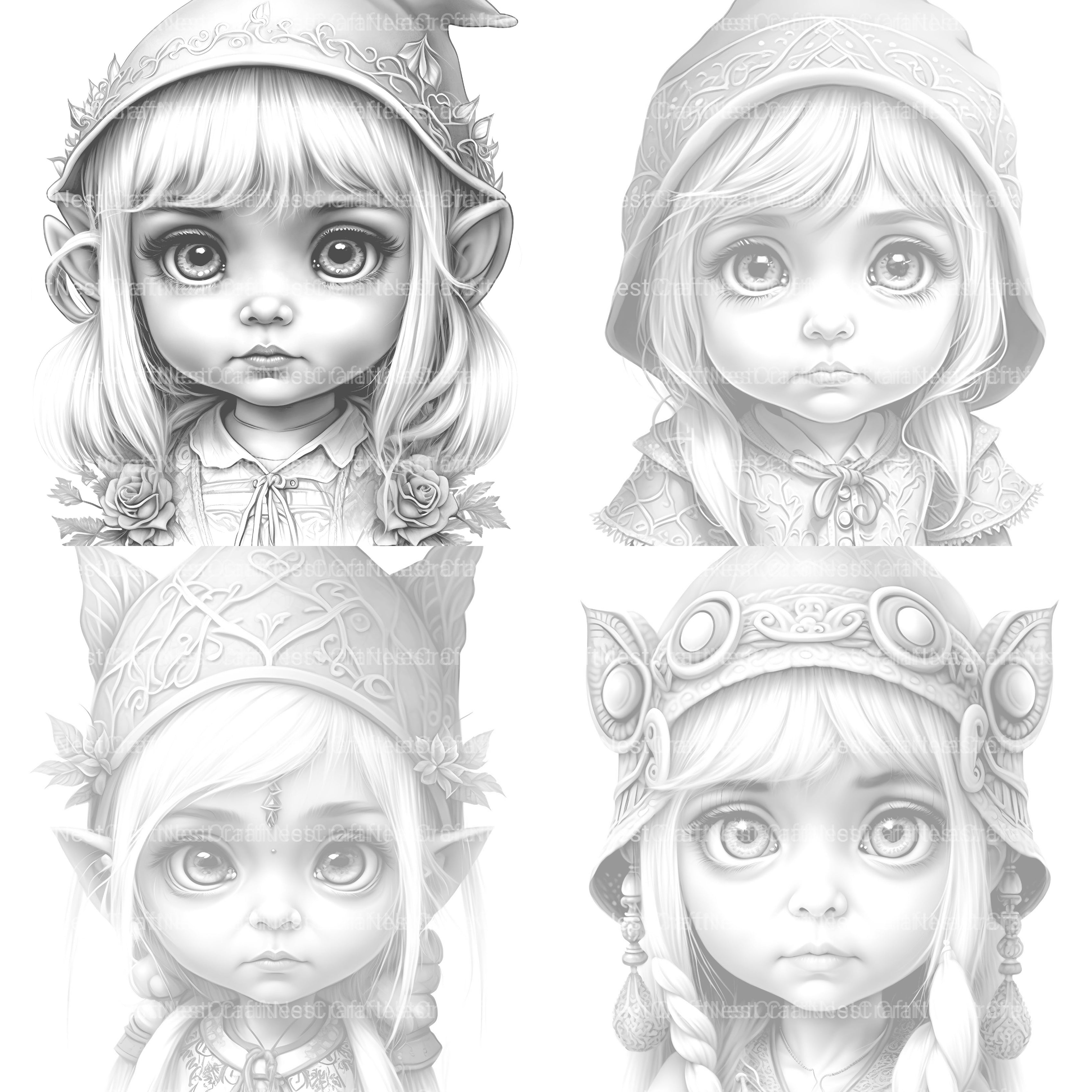 Gothic Girl Coloring Book - CraftNest - Digital Crafting and Art