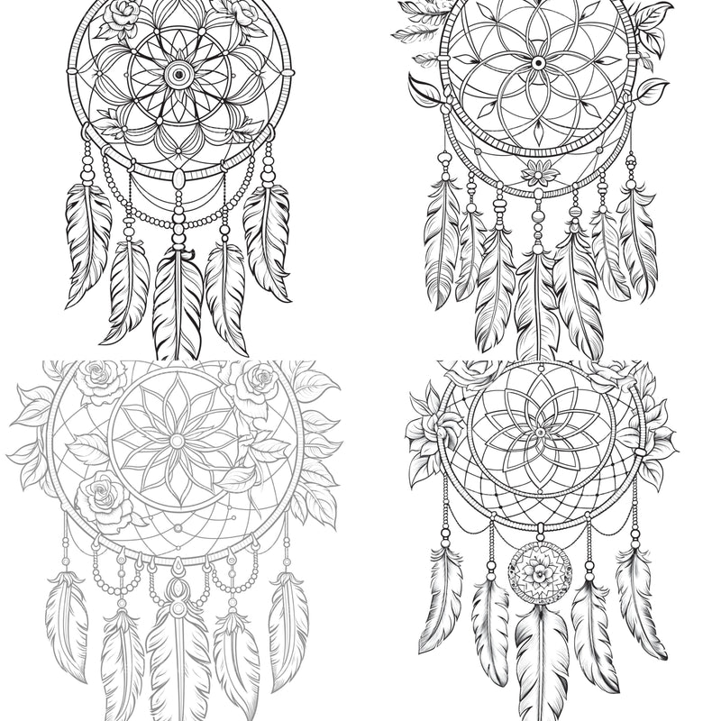 Dreamcatcher Coloring Book - CraftNest - Digital Crafting and Art