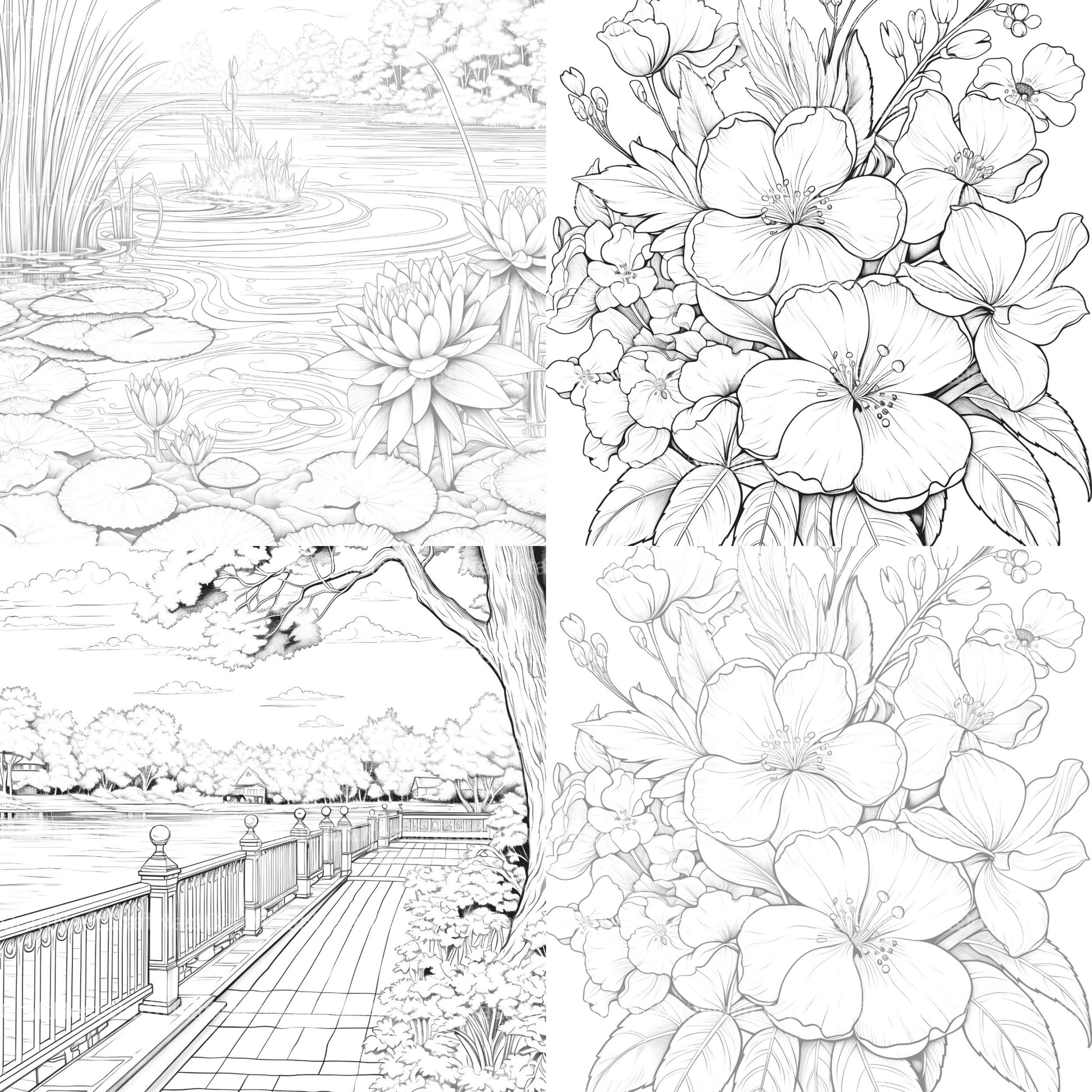Springtime Garden Coloring Book - CraftNest - Digital Crafting and Art