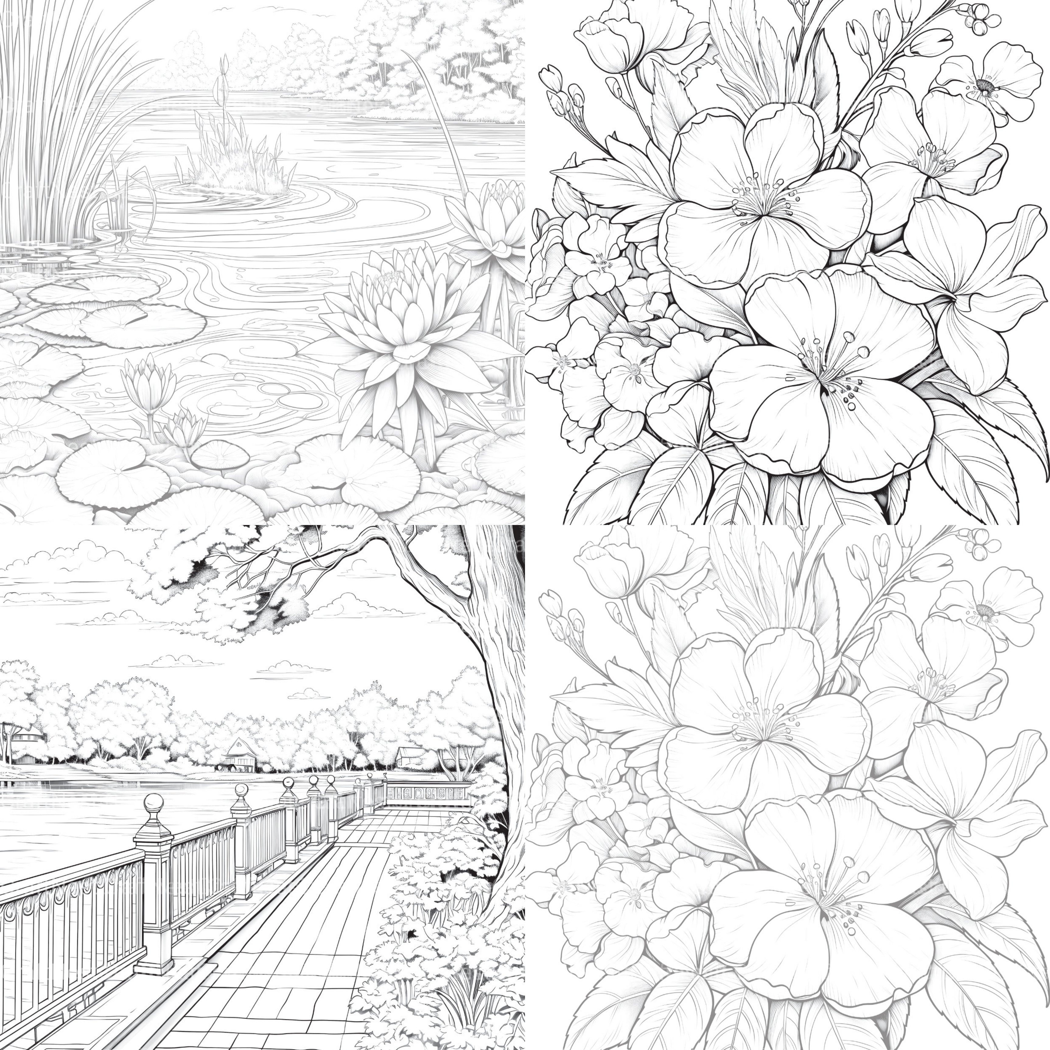Springtime Garden Coloring Book - CraftNest - Digital Crafting and Art