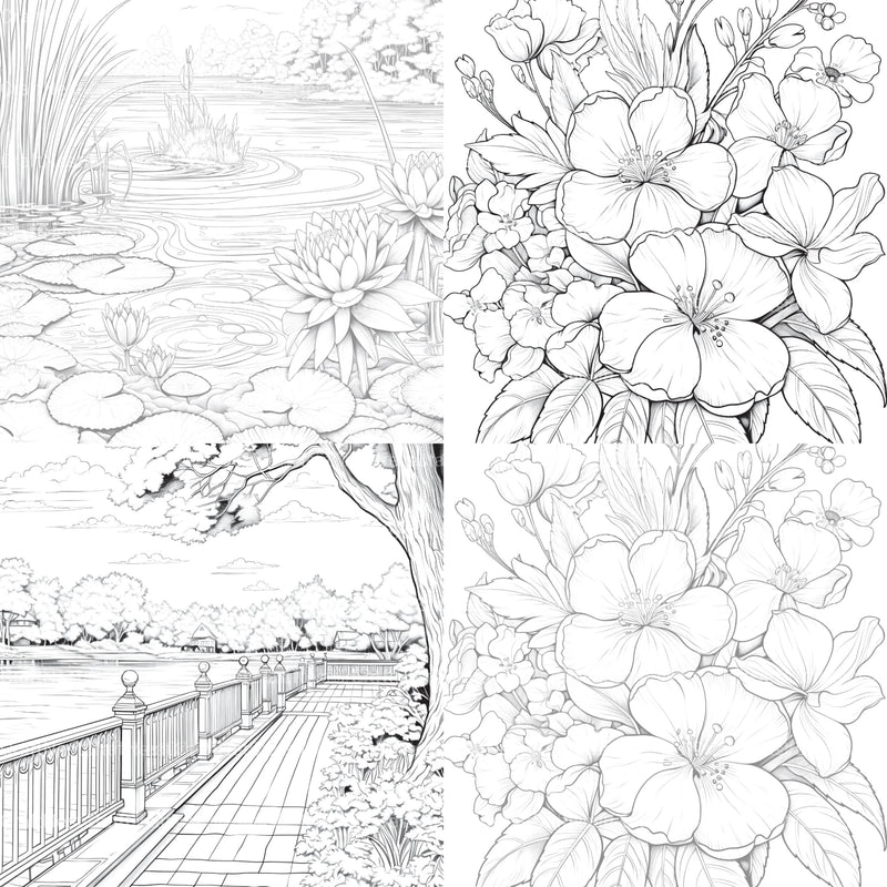 Springtime Garden Coloring Book - CraftNest - Digital Crafting and Art