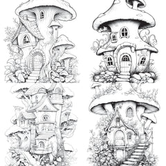 Fairy Houses Coloring Book - CraftNest - Digital Crafting and Art