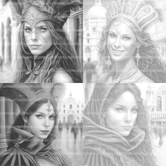 Victorian Woman Coloring Book - CraftNest - Digital Crafting and Art