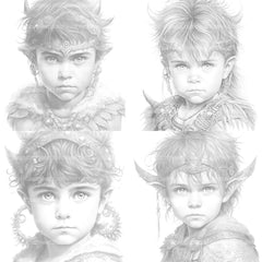 Babarian Girl Coloring Book - CraftNest - Digital Crafting and Art