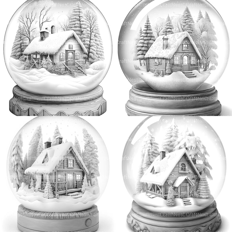 Snowball Cabin Coloring Book - CraftNest - Digital Crafting and Art