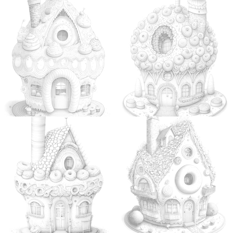 Donut House Coloring Book - CraftNest - Digital Crafting and Art