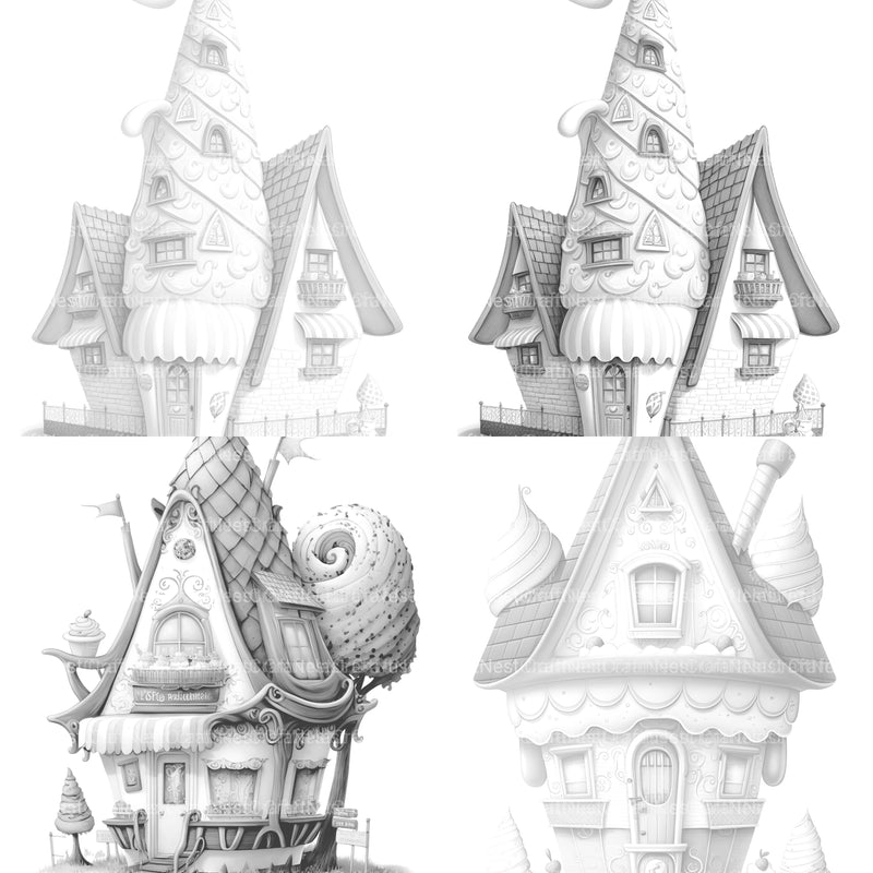 Ice Cream House Coloring Book - CraftNest - Digital Crafting and Art