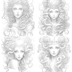 Medusa Coloring Book - CraftNest - Digital Crafting and Art