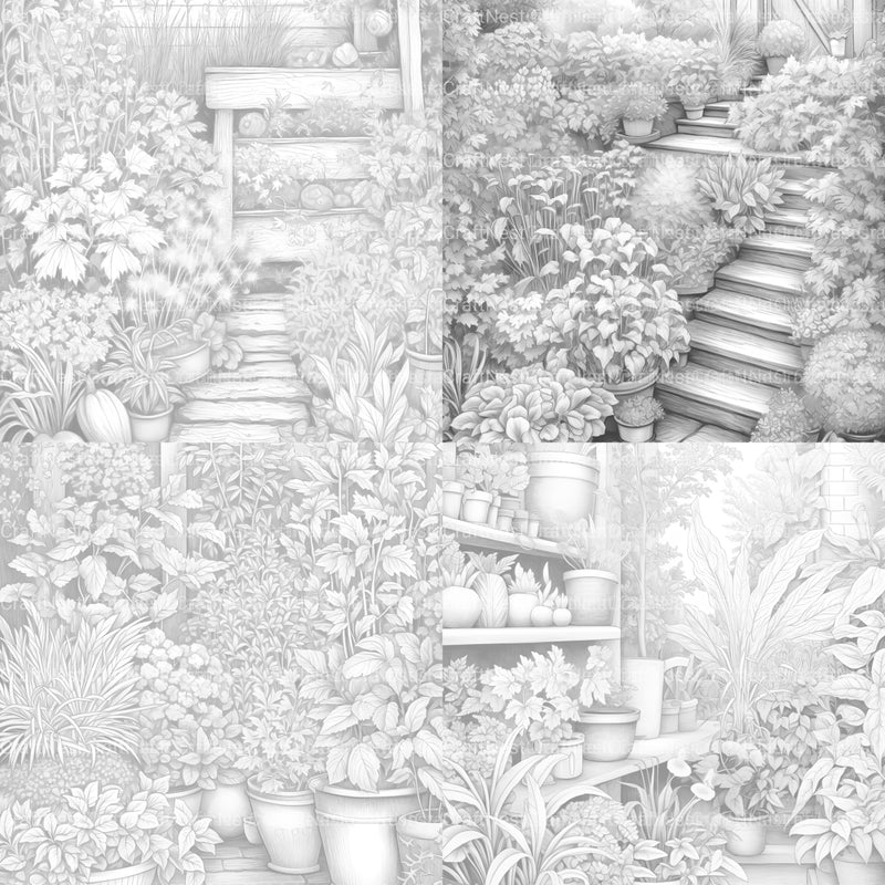 Herb Garden Coloring Book - CraftNest - Digital Crafting and Art