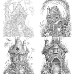 Secret Garden Fairy House Coloring Book - CraftNest - Digital Crafting and Art
