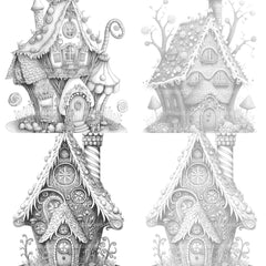 Gingerbread Fairy House Coloring Book - CraftNest - Digital Crafting and Art