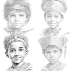 Cute Girl Coloring Book - CraftNest - Digital Crafting and Art