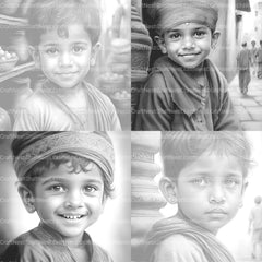 Indian Boy Coloring Book - CraftNest - Digital Crafting and Art