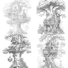 Treehouse Coloring Book 3 - CraftNest - Digital Crafting and Art