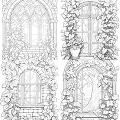 Blooming Window Coloring Book - CraftNest - Digital Crafting and Art
