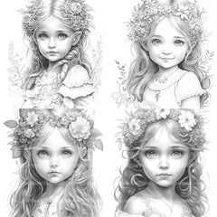 Hawaiian Girl Coloring Book - CraftNest - Digital Crafting and Art