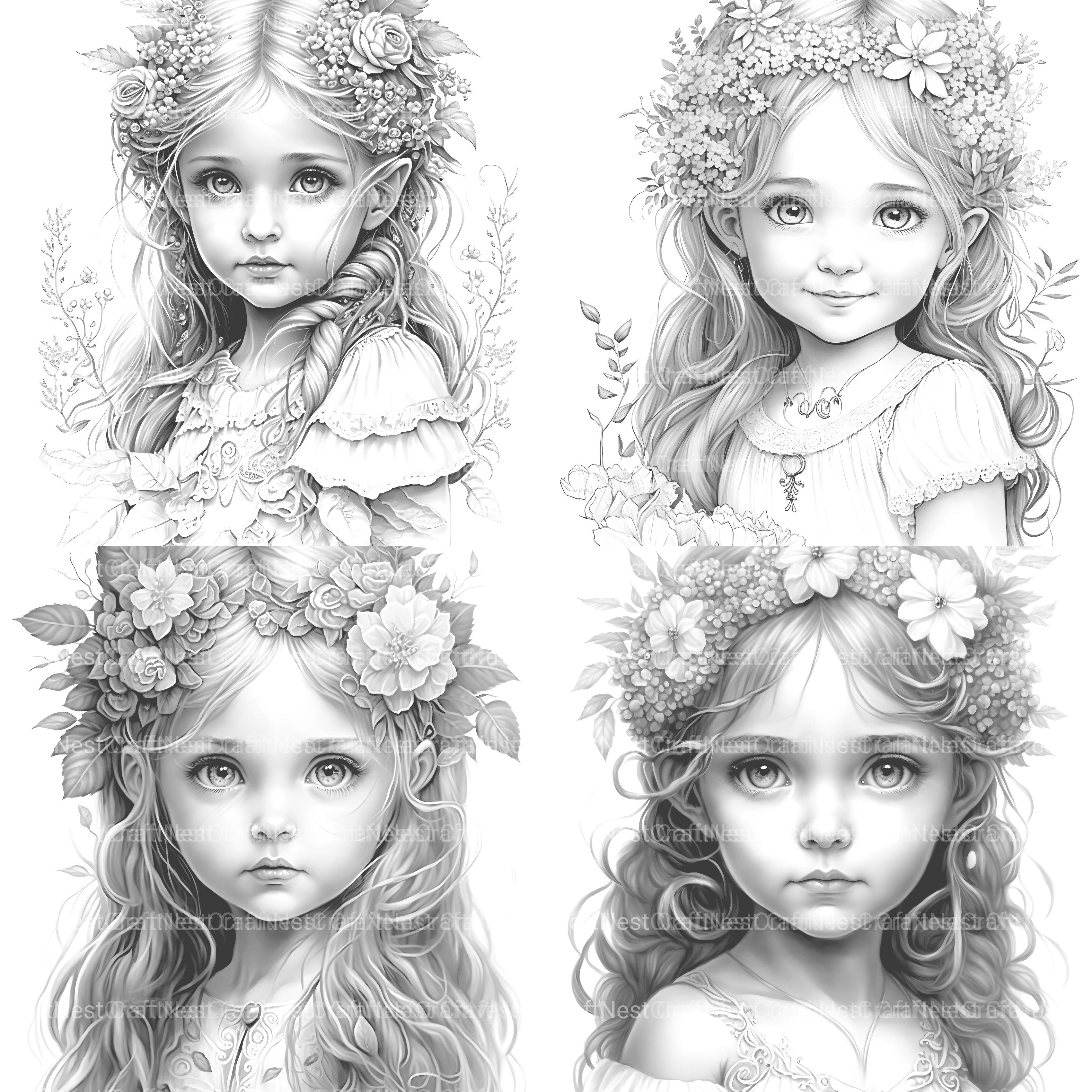 Hawaiian Girl Coloring Book - CraftNest - Digital Crafting and Art