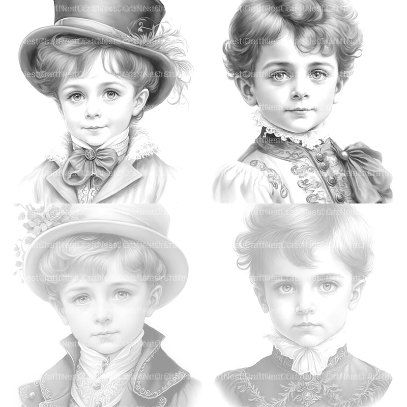 Victorian Man Coloring Book - CraftNest - Digital Crafting and Art