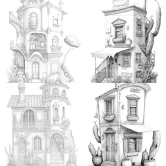 Chile Tiny House Coloring Book 1 - CraftNest - Digital Crafting and Art