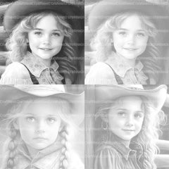 Country Girl Coloring Book - CraftNest - Digital Crafting and Art