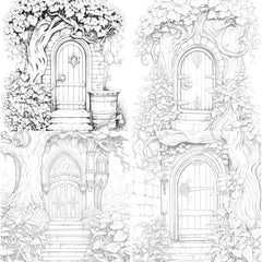 Blooming Door Coloring Book - CraftNest - Digital Crafting and Art