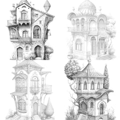 Turkish Tiny House Coloring Book - CraftNest - Digital Crafting and Art