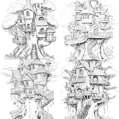 Treehouse Coloring Book - CraftNest - Digital Crafting and Art