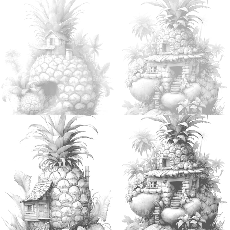 Fairy House Coloring Book - CraftNest - Digital Crafting and Art