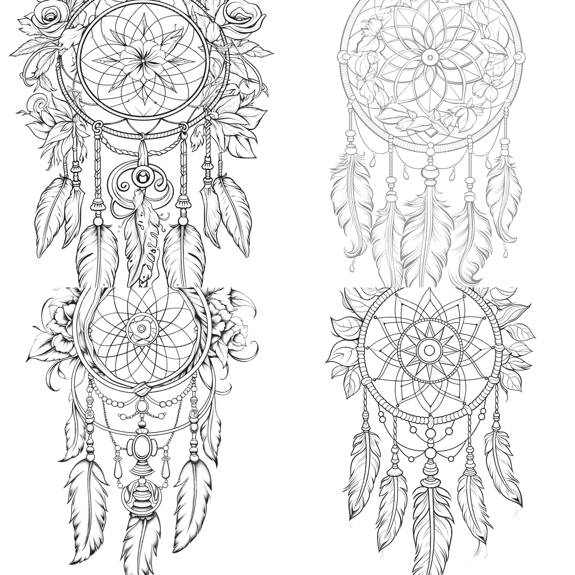 Dreamcatcher Coloring Book - CraftNest - Digital Crafting and Art