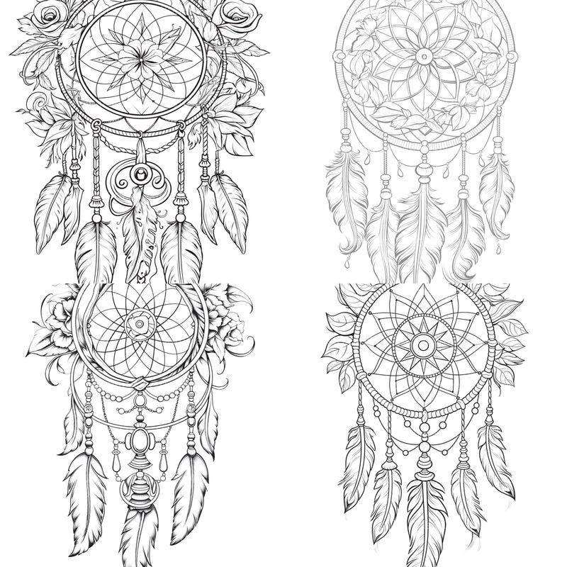 Dreamcatcher Coloring Book - CraftNest - Digital Crafting and Art