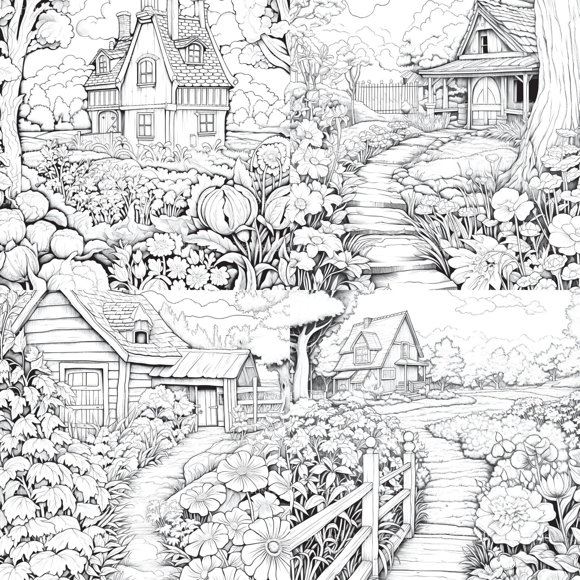 Farmers Garden Coloring Book 2 - CraftNest - Digital Crafting and Art