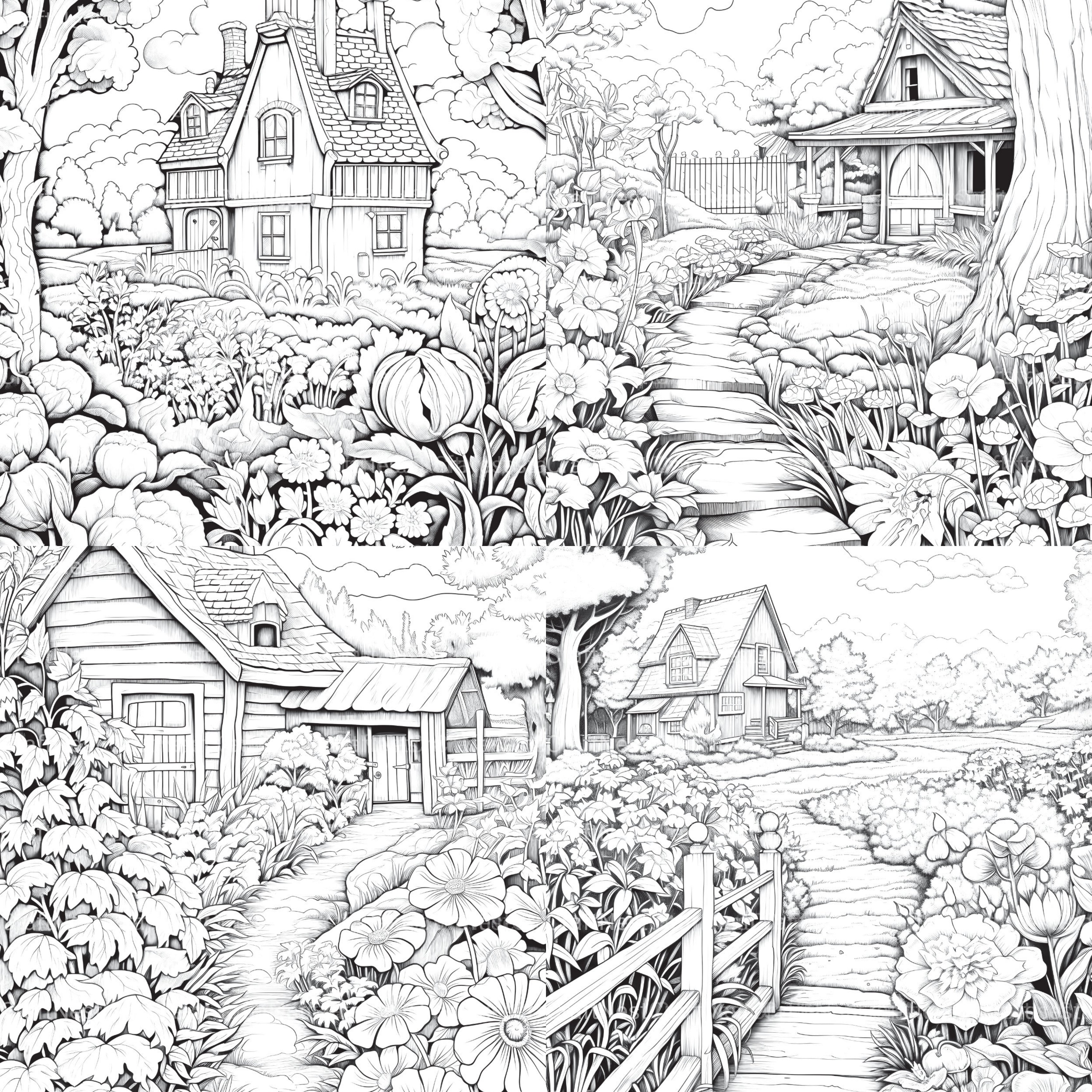 Farmers Garden Coloring Book 2 - CraftNest - Digital Crafting and Art