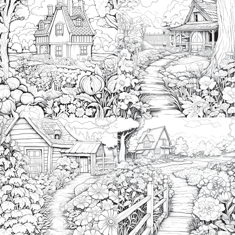 Farmers Garden Coloring Book 2 - CraftNest - Digital Crafting and Art