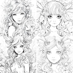 Forest Fairies Coloring Book - CraftNest - Digital Crafting and Art