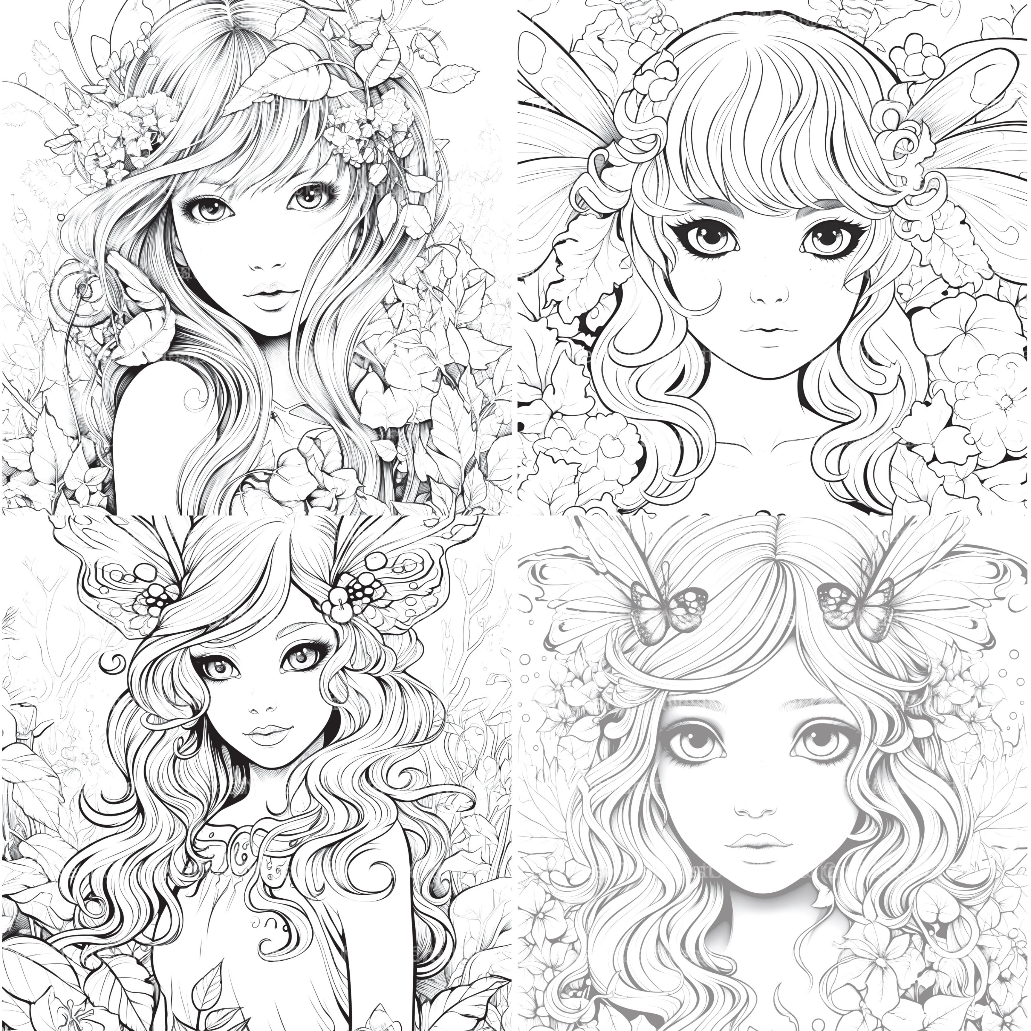 Forest Fairies Coloring Book - CraftNest - Digital Crafting and Art