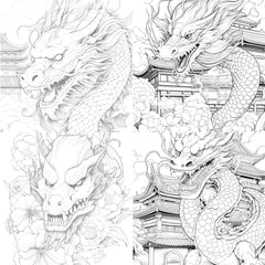 Dragon Coloring Book - CraftNest - Digital Crafting and Art