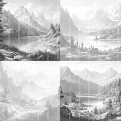 Landscape Scenes Coloring Book - CraftNest - Digital Crafting and Art