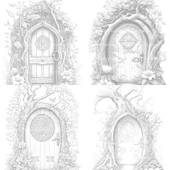 Enchanted Fairy Doors Coloring Book - CraftNest - Digital Crafting and Art